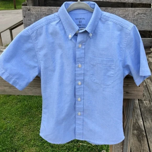 •George Boys Chambray Blue Button Up Shirt! EUC! - Picture 3 of 7